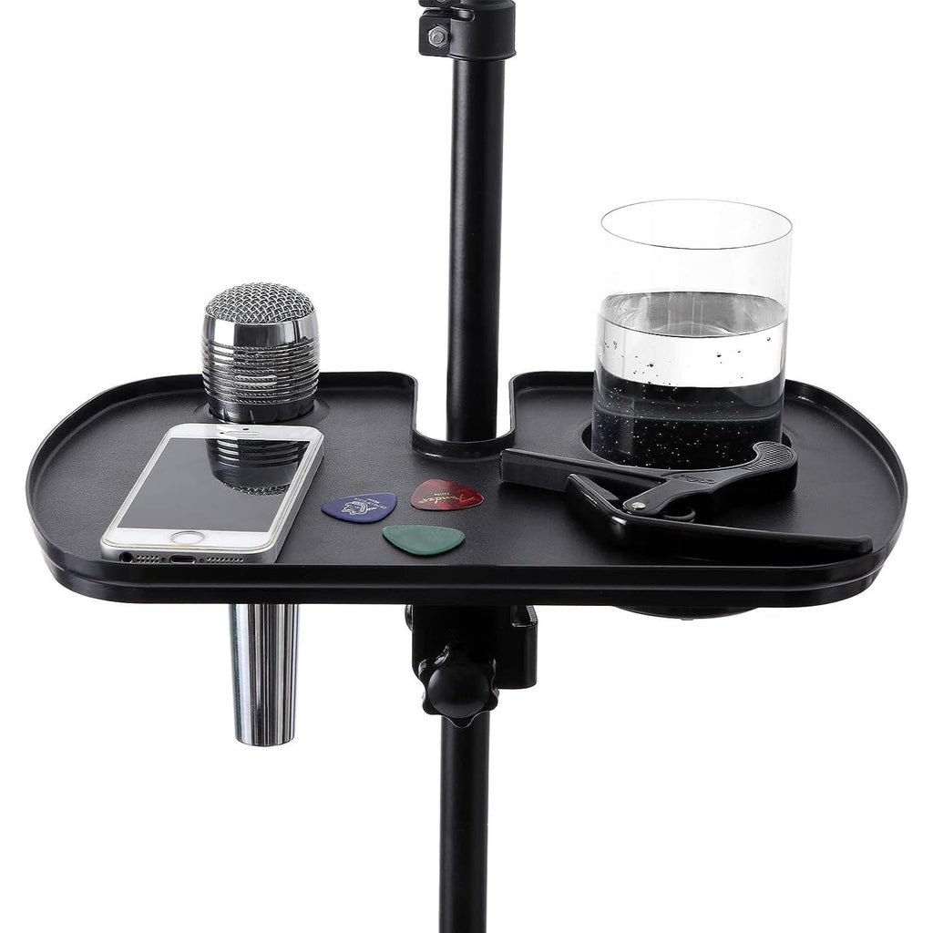 LW Essentials® Basic Tray for Microphone Stand with Mic & Drink Holder