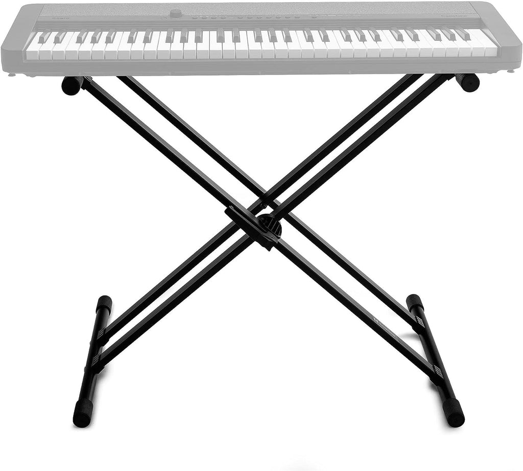 LW Essentials® Basic Keyboard Stand - Adjustable Double-Braced X-Style