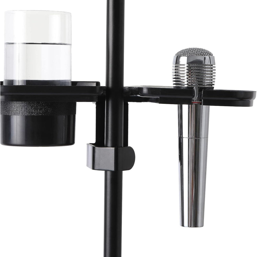 LW Essentials® Basic Tray for Microphone Stand with Mic & Drink Holder