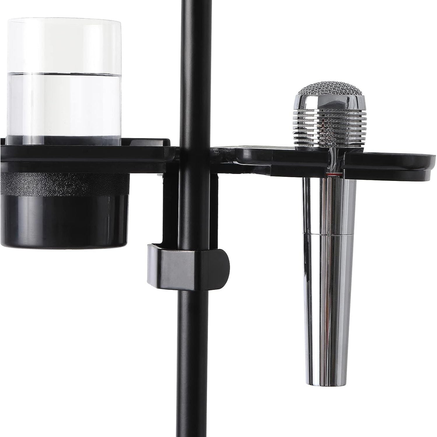 LW Essentials® Basic Tray for Microphone Stand with Mic & Drink Holder