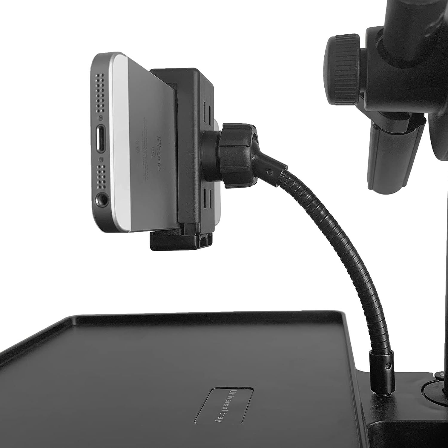LW Essentials® Basic Tray for Microphone Stand with Phone Holder