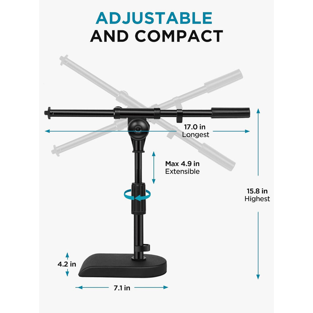 LW Essentials® Premium Microphone Desk Stand