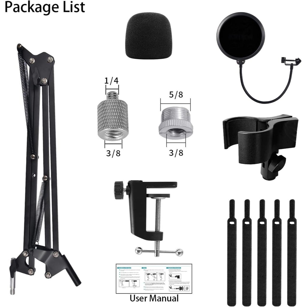 LW Essentials® Premium Microphone Desk Stand