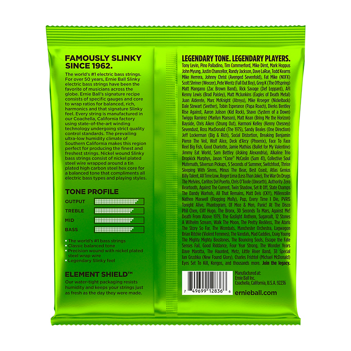 Ernie Ball 2836 Slinky 5-String Bass Strings