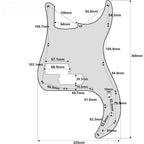 LW Essentials® Basic Modern Style Precision Bass Pickguard 13 Hole