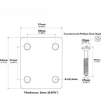 LW Essentials® Basic Neck Base Plate 4 Hole