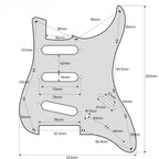 LW Essentials® Basic Stratocaster SSS Pickguard 11 Hole