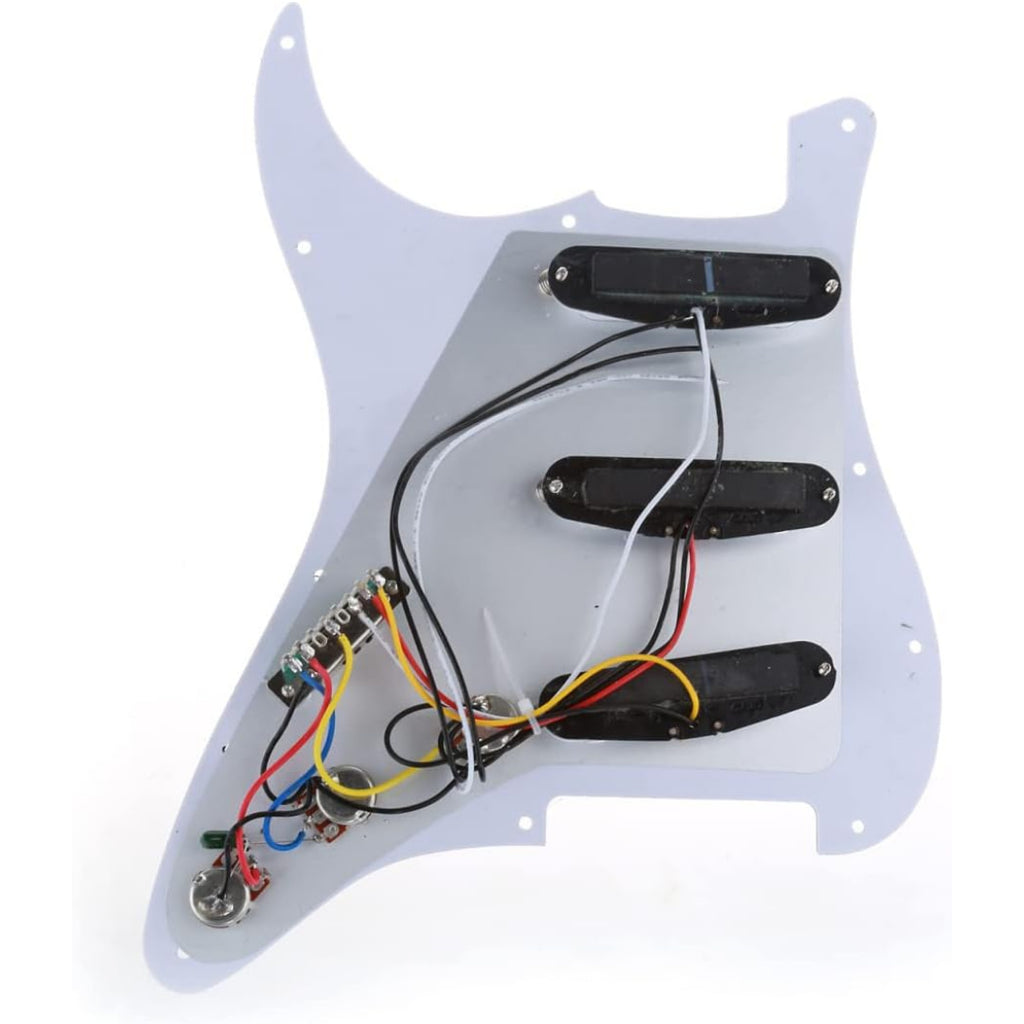 LW Essentials® Basic Stratocaster SSS Prewired Loaded Pickguard 11 Hole