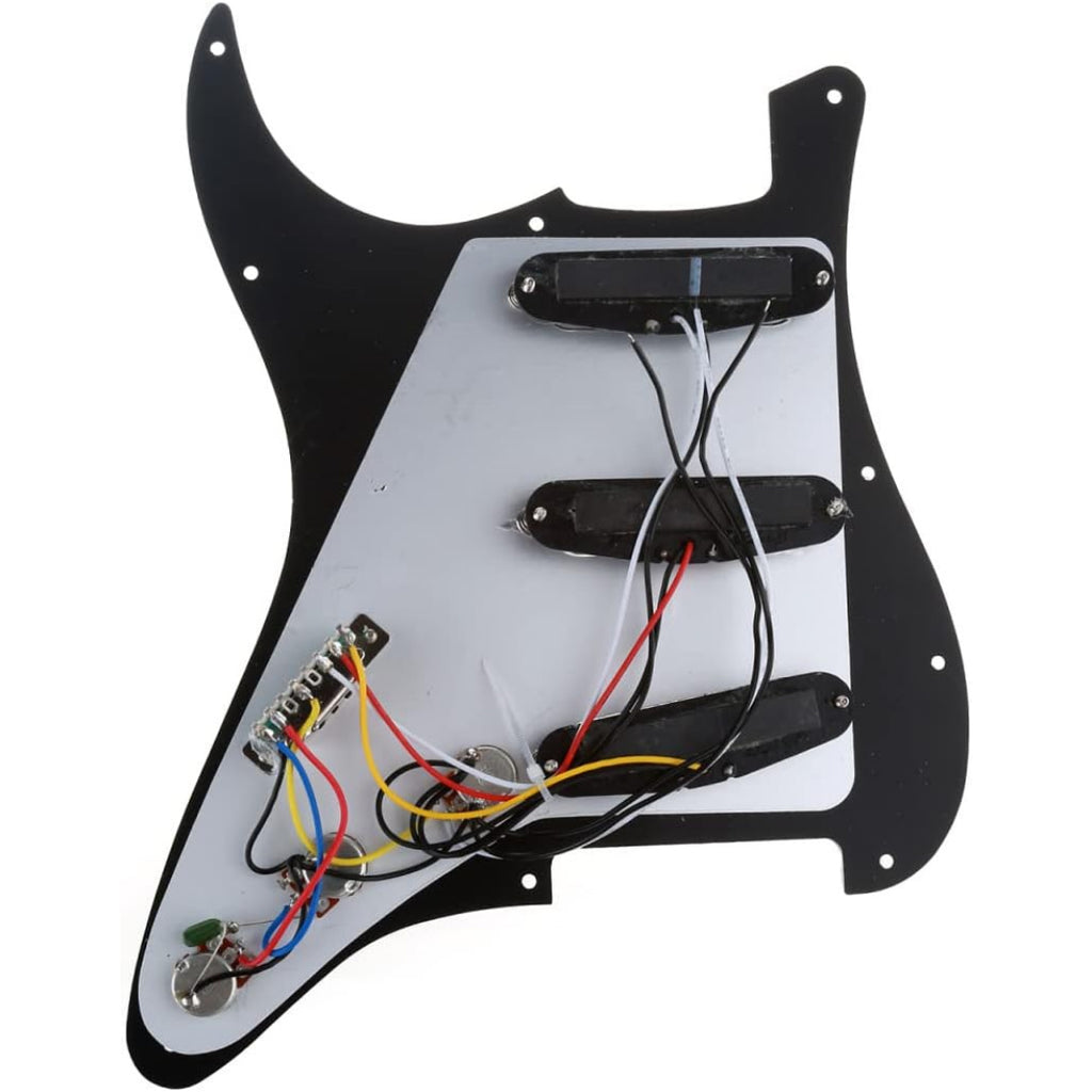 LW Essentials® Basic Stratocaster SSS Prewired Loaded Pickguard 11 Hole