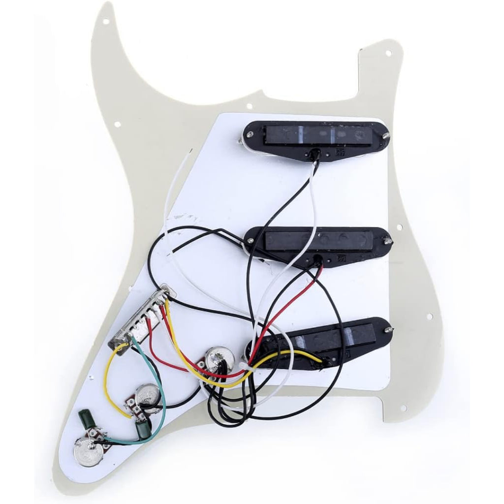 LW Essentials® Basic Stratocaster SSS Prewired Loaded Pickguard 11 Hole