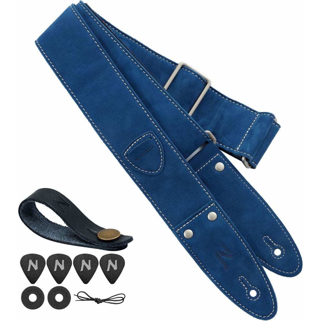 LW Essentials® Basic Leather Guitar Strap