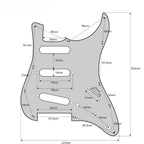 LW Essentials® Premium Stratocaster SSS Prewired Loaded Pickguard 11 Hole