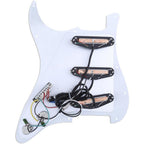 LW Essentials® Premium Stratocaster SSS Prewired Loaded Pickguard with Dual Hot Rail High Output Pickups 11 Hole