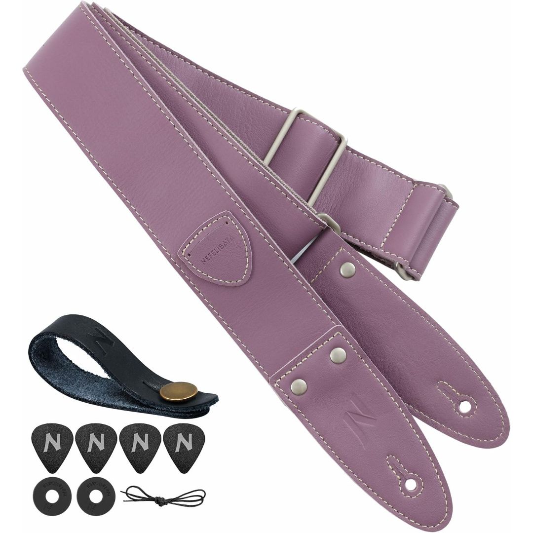 LW Essentials® Basic Leather Guitar Strap