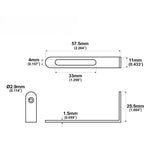 LW Essentials® Basic Universal Les Paul Pickguard Mounting Bracket