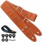 LW Essentials® Basic Leather Guitar Strap