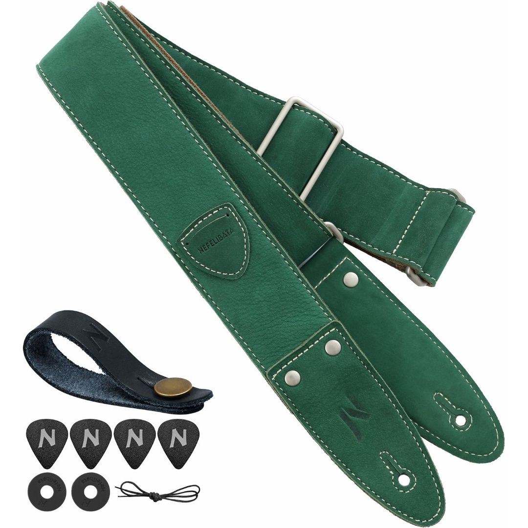 LW Essentials® Basic Leather Guitar Strap