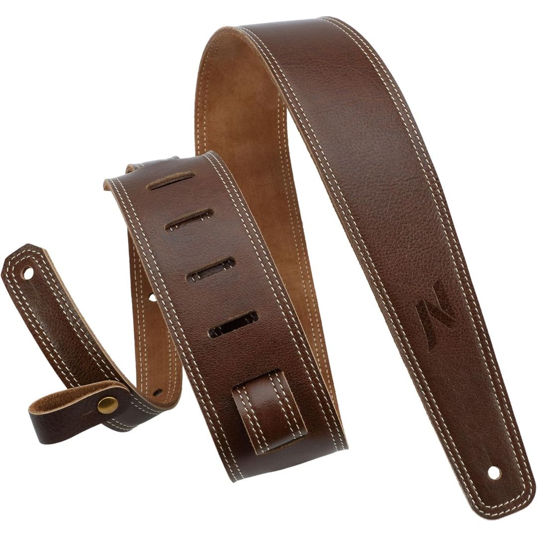 LW Essentials® Basic Leather Guitar Strap