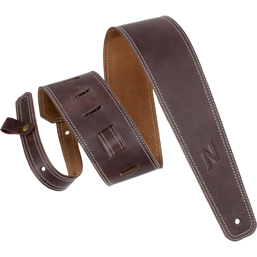 LW Essentials® Basic Leather Guitar Strap