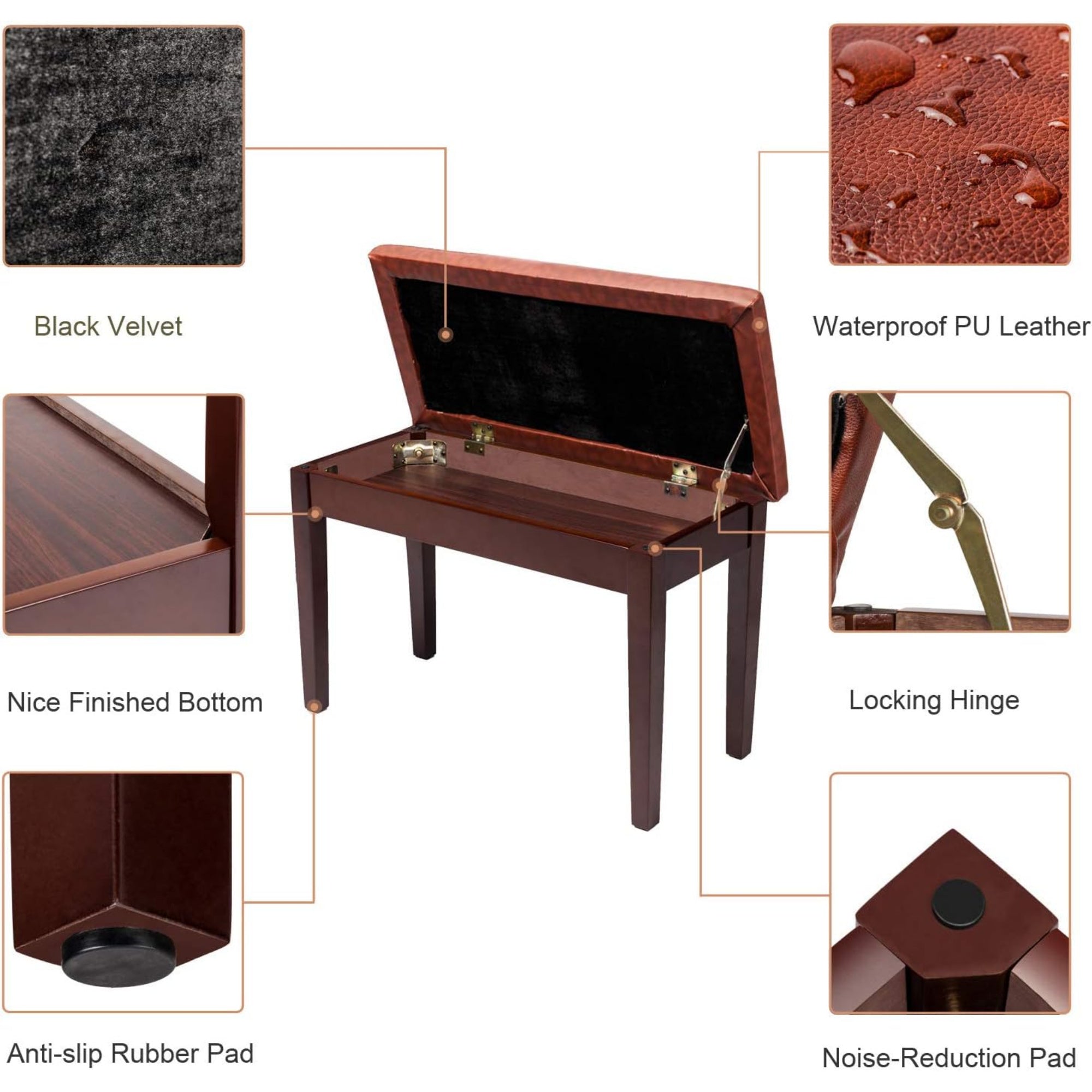 Prestige Picks® Piano Bench