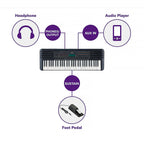 Yamaha PSR-E273 61-Key Portable Keyboard With Power Adapter