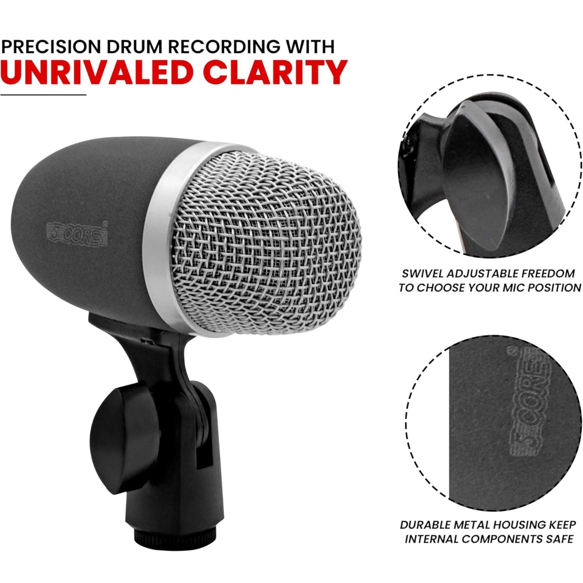 LW Essentials® Basic Snare/ Tom Drum Microphone