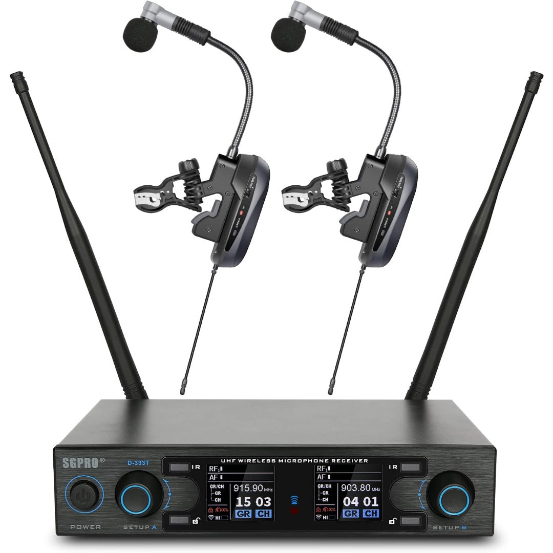 LW Essentials® Premium Wireless Clip-On Instrument Microphone