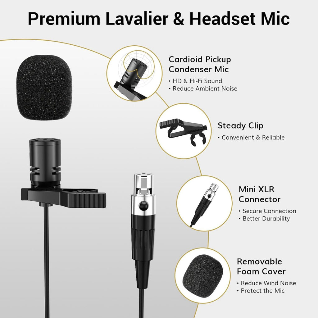 LW Essentials® Premium Wireless Lavalier Microphone