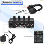 LW Essentials® Premium Portable 4-Channel Stereo Headphone Amplifier