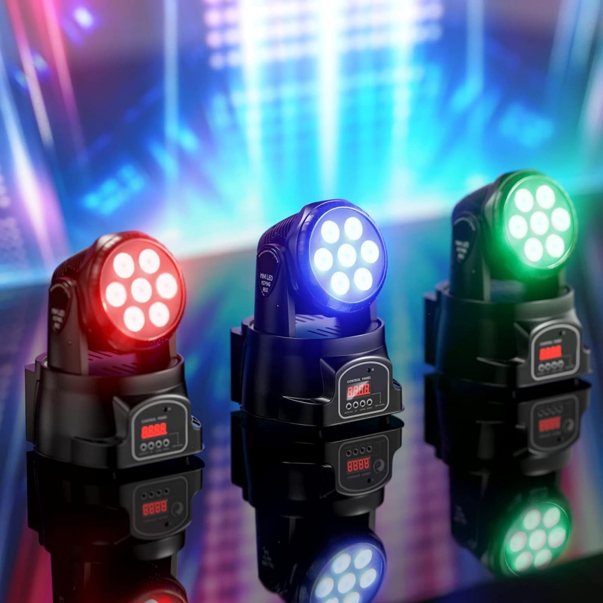 LW Essentials® Basic Moving Head GOBO Stage Lights - Multi-LED Style