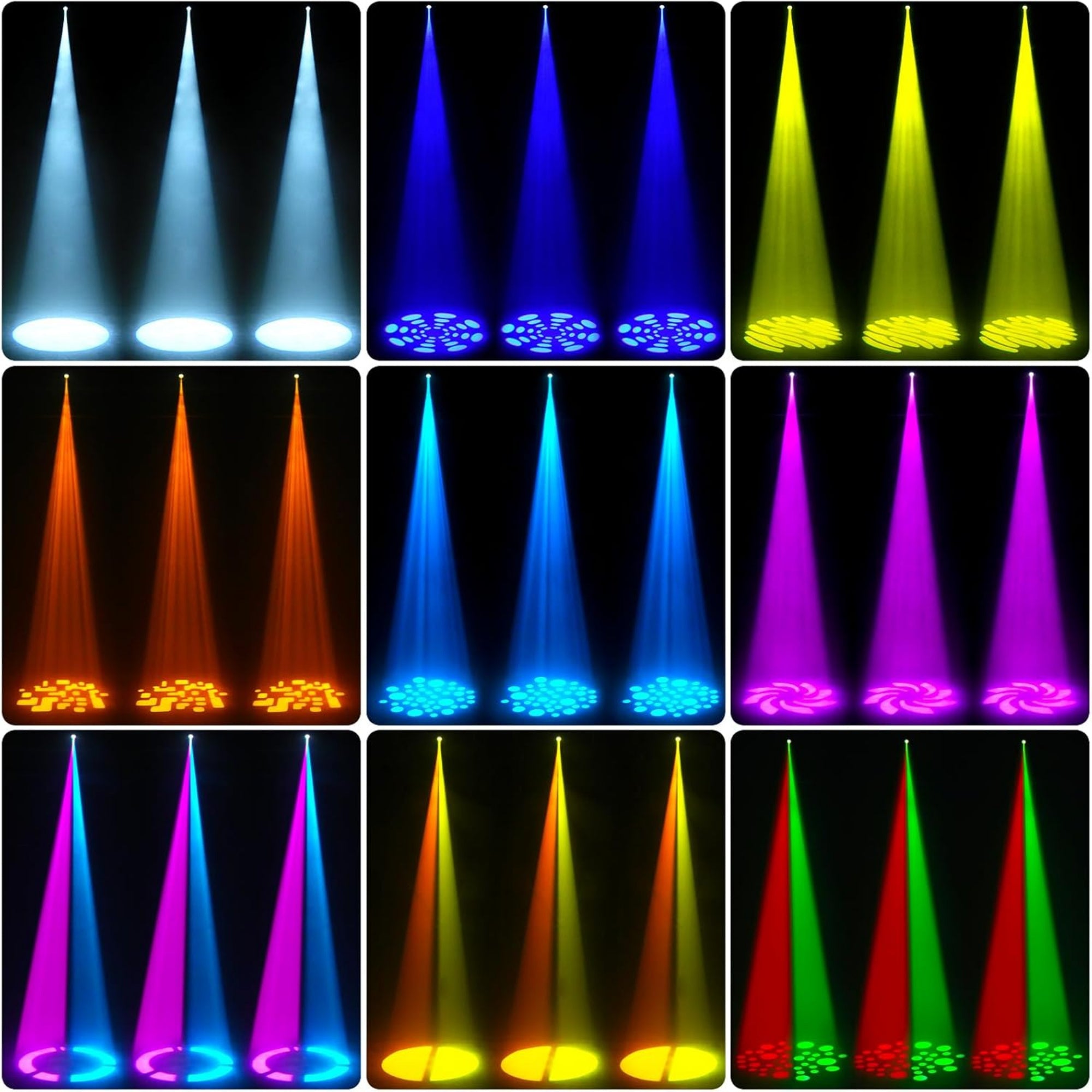 LW Essentials® Basic Moving Head GOBO Stage Lights