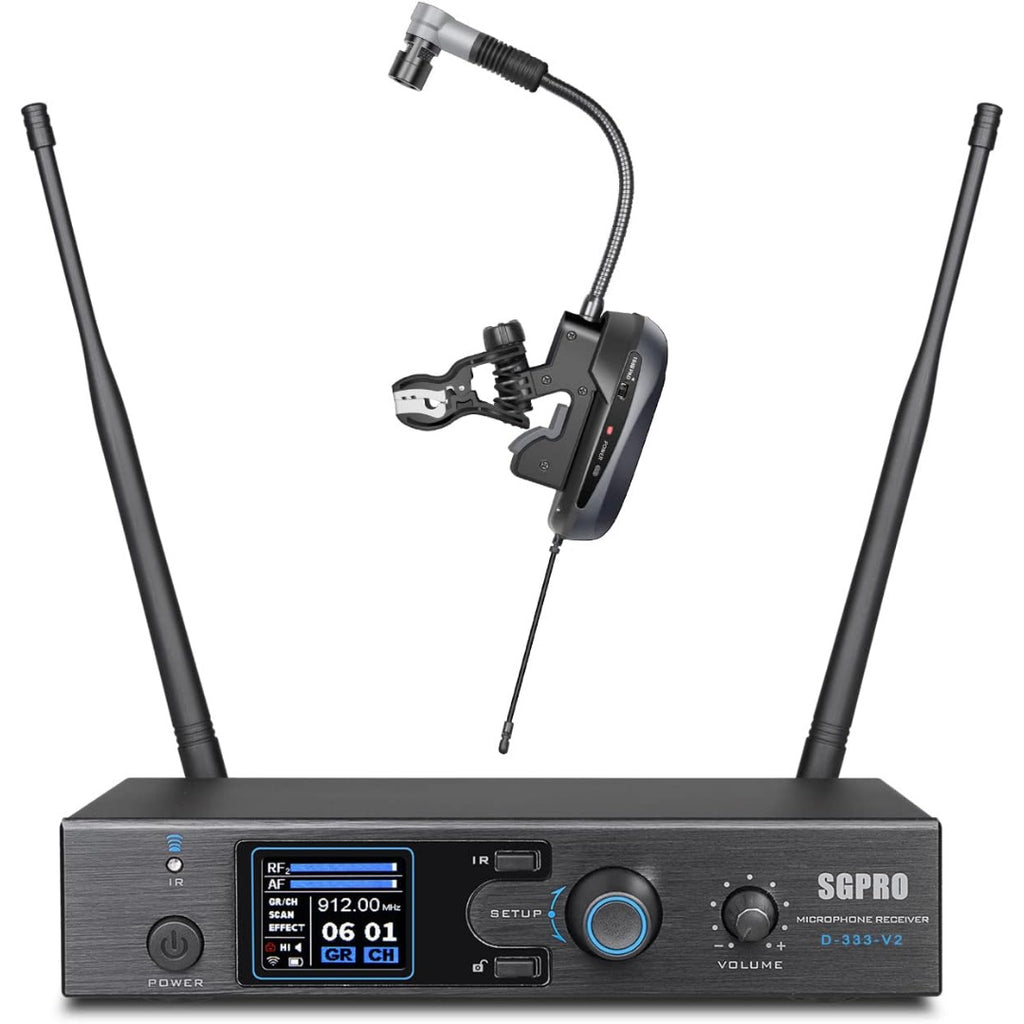 LW Essentials® Premium Wireless Clip-On Instrument Microphone