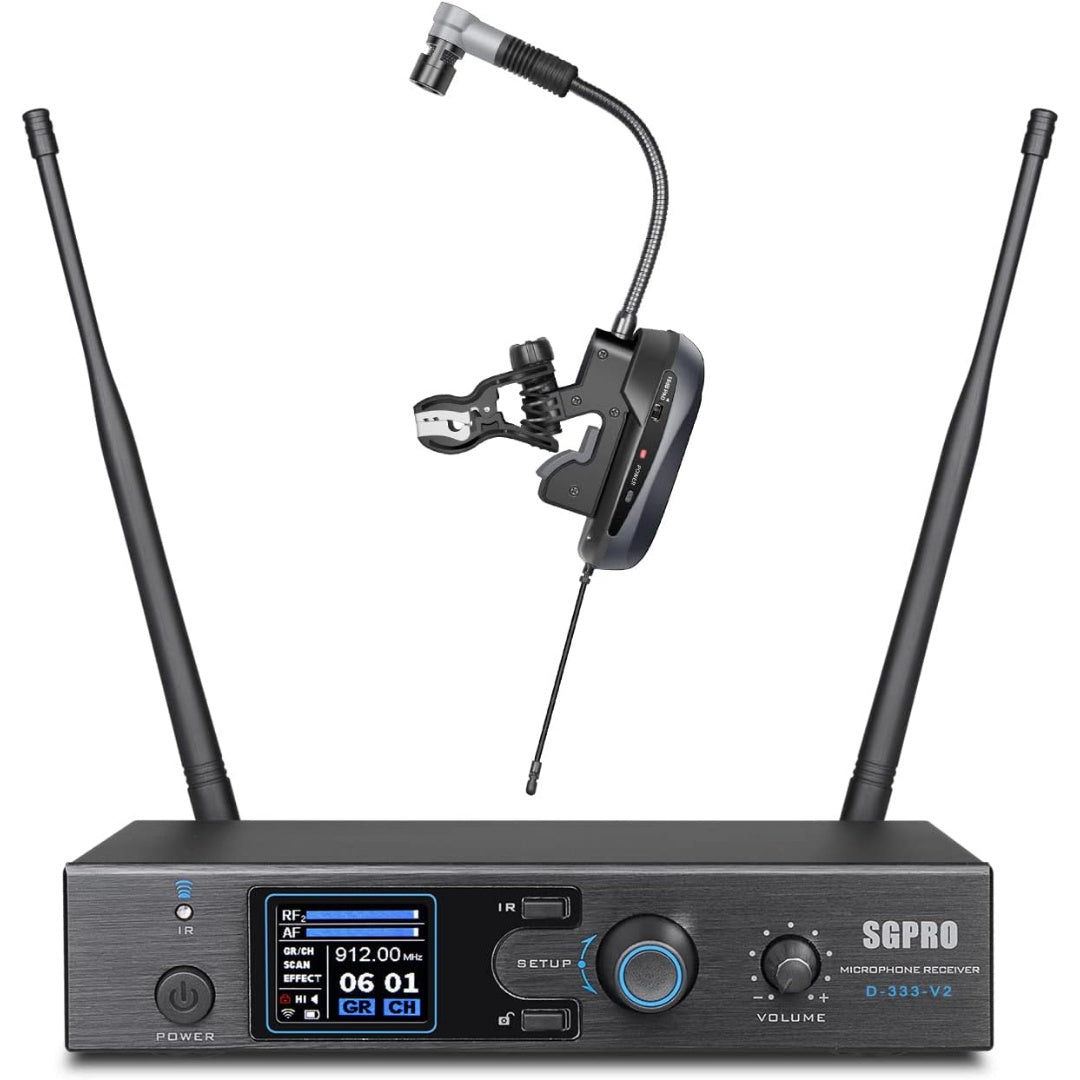 LW Essentials® Premium Wireless Clip-On Instrument Microphone