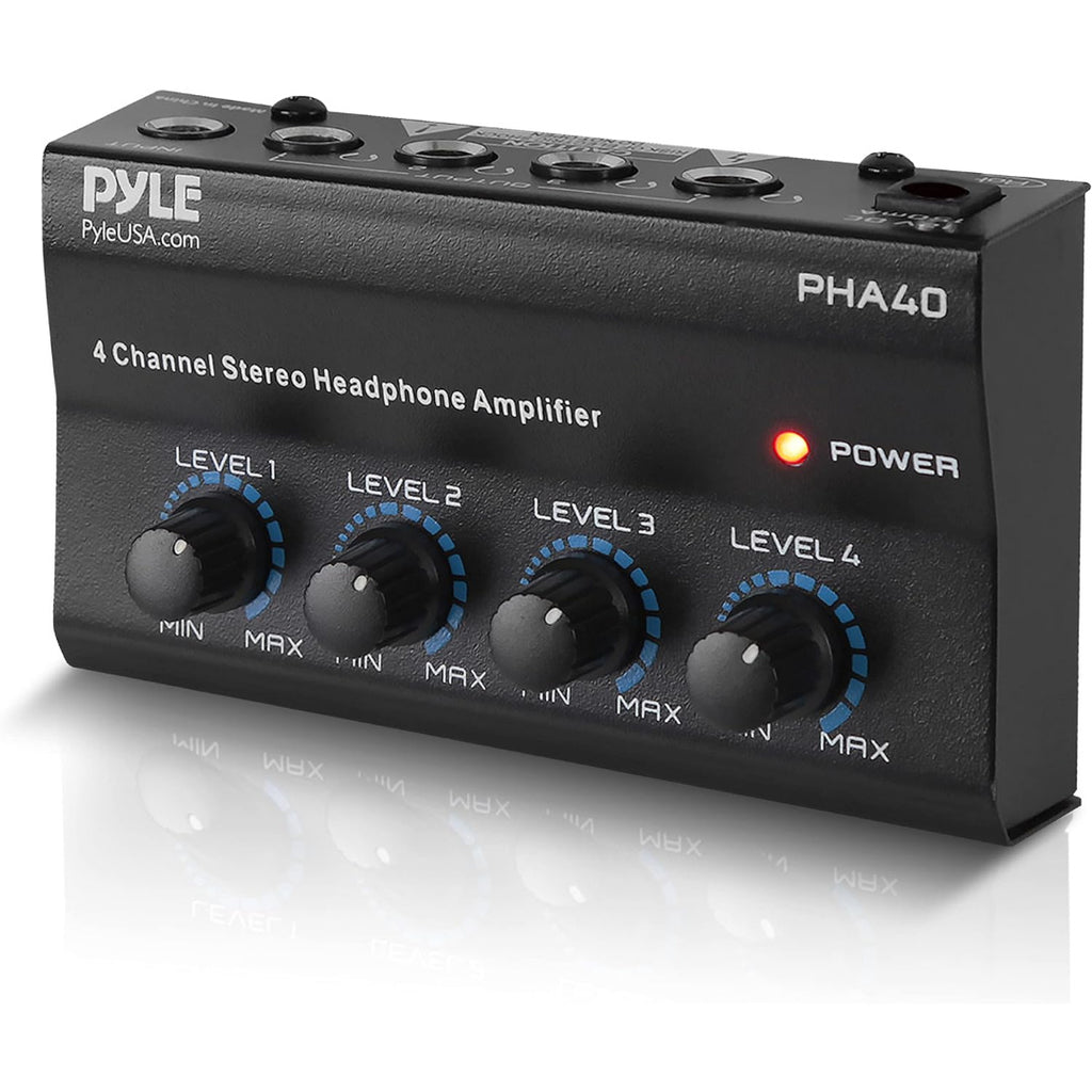 LW Essentials® Premium Portable 4-Channel Stereo Headphone Amplifier