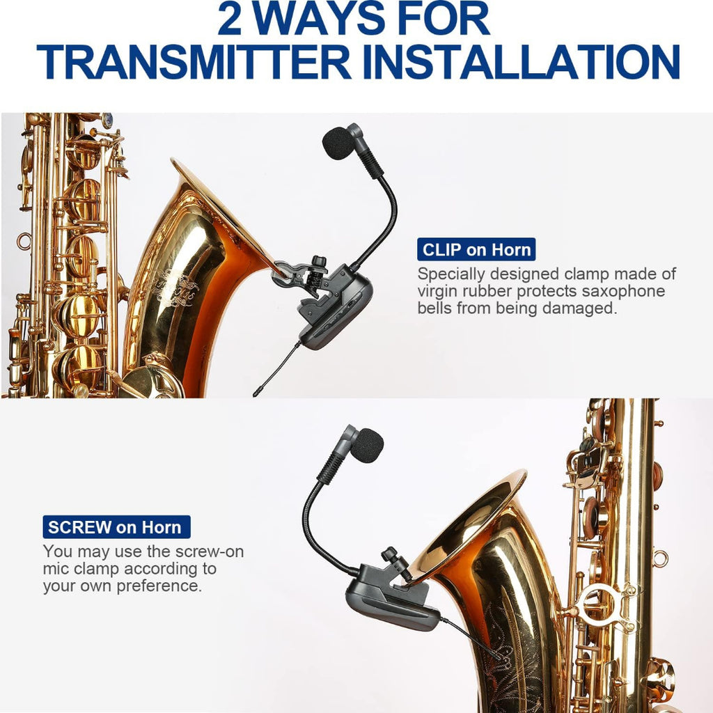 LW Essentials® Premium Wireless Clip-On Instrument Microphone