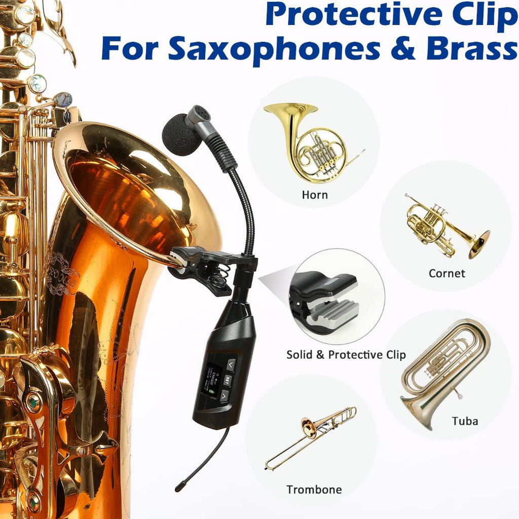 LW Essentials® Premium Wireless Clip-On Instrument Microphone