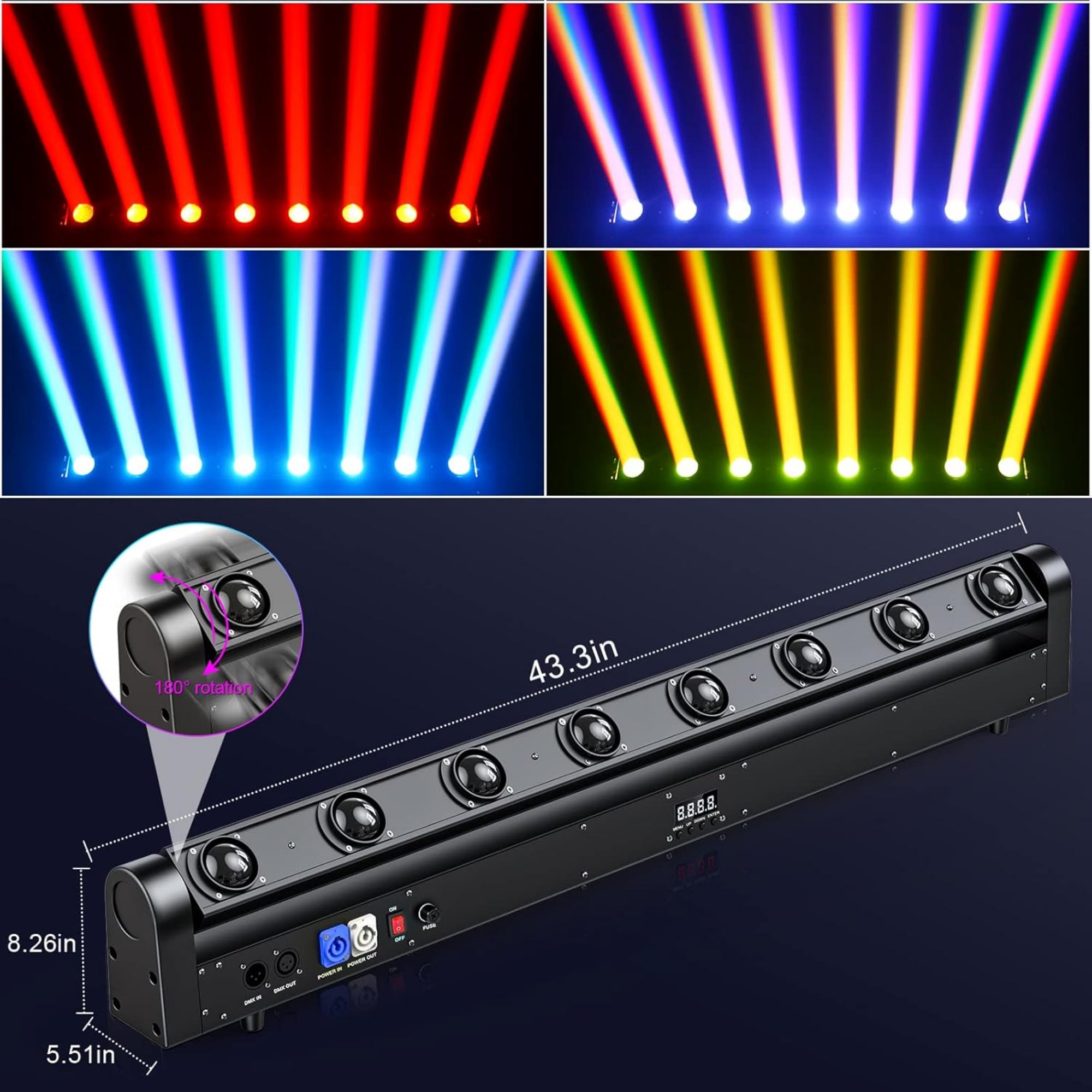 LW Essentials® Premium Moving Head Light Bar