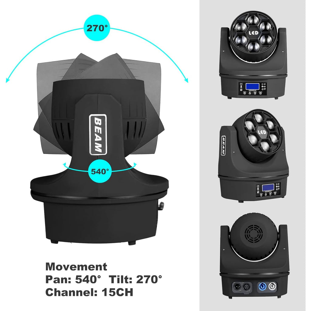 LW Essentials® Basic Moving Head GOBO Stage Lights - Multi-LED Style