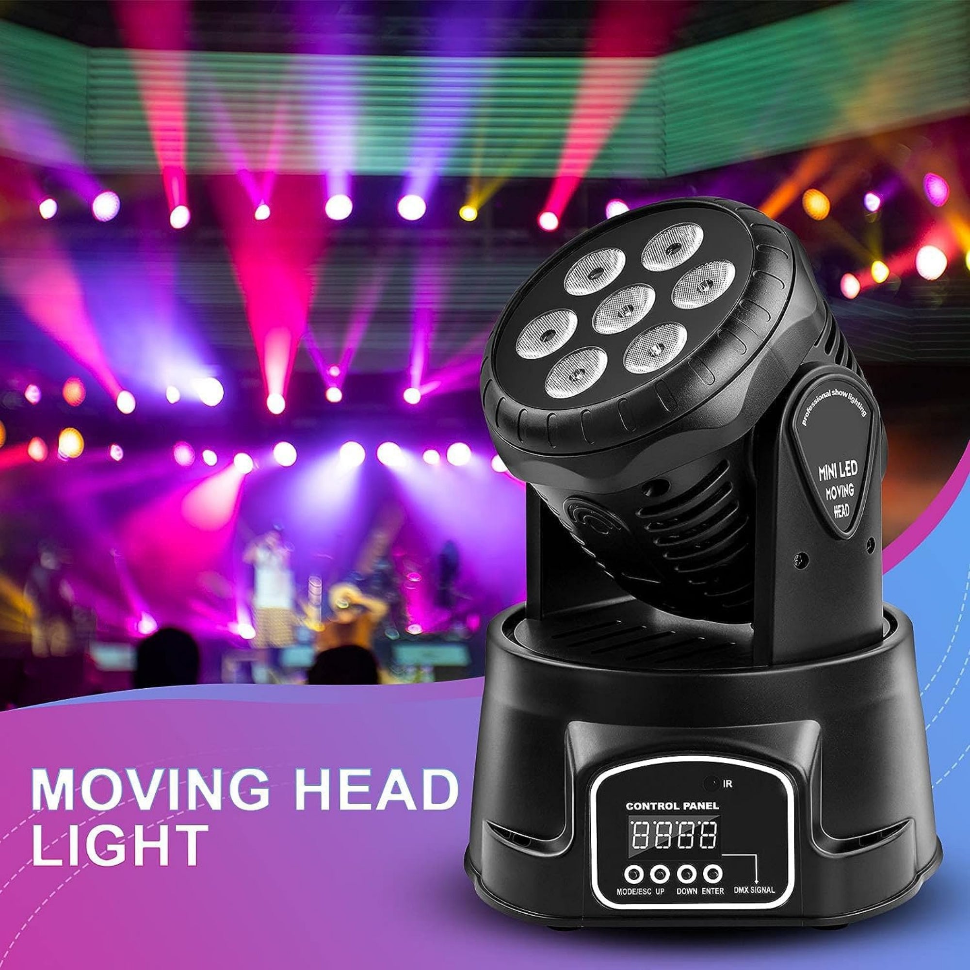 LW Essentials® Basic Moving Head GOBO Stage Lights - Multi-LED Style