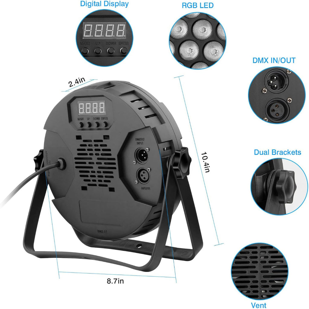 LW Essentials® Premium RGB Stage Par Lights