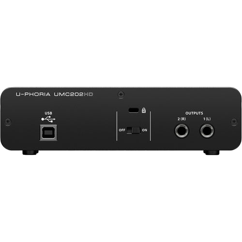 Behringer U-PHORIA UMC202HD Audiophile 2x2, 24-Bit/192kHz USB Audio Interface