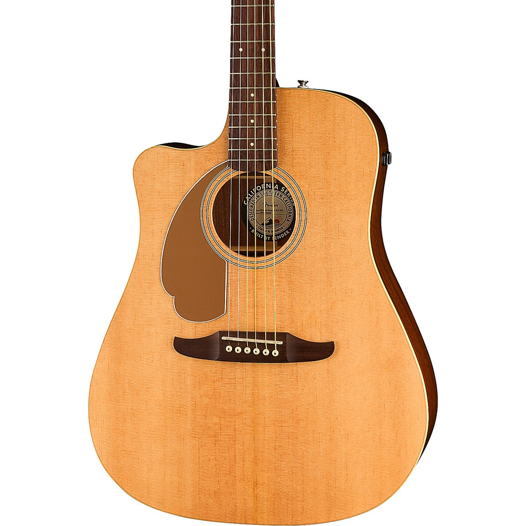 Fender Left-Handed California Redondo Player Acoustic-Electric Guitar Natural