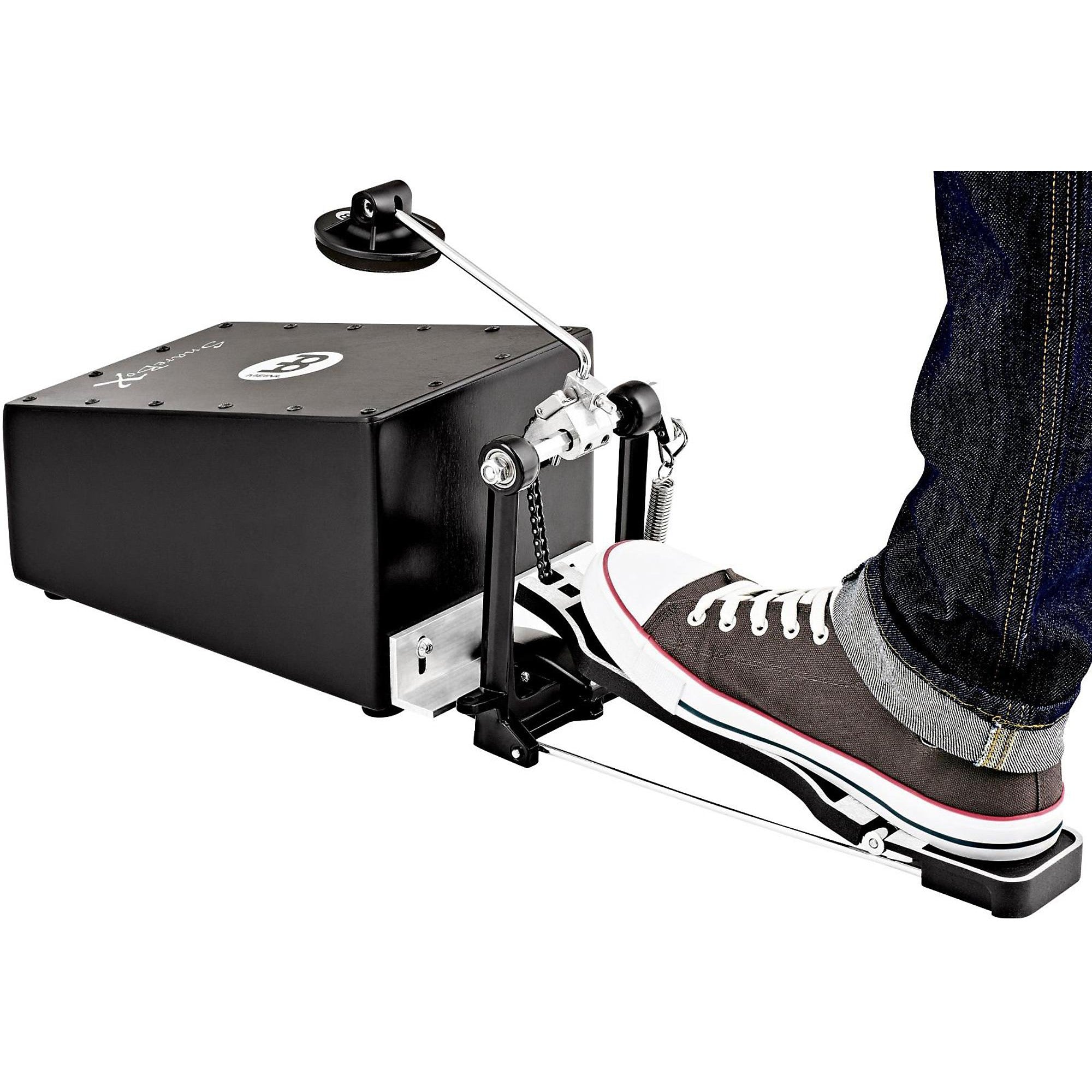 MEINL Acoustic Snare Stomp Box with L-Shaped Beater, Black