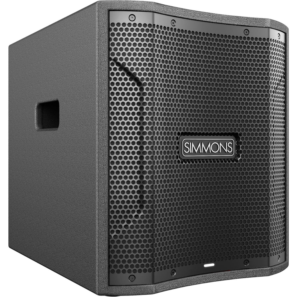 Simmons DA2110 Drum Amp and DA12S Subwoofer Bundle With Speaker Stands & Cables