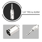LW Essentials® Basic XLR Male to 1/4 in. Male TRS Stereo Adapter
