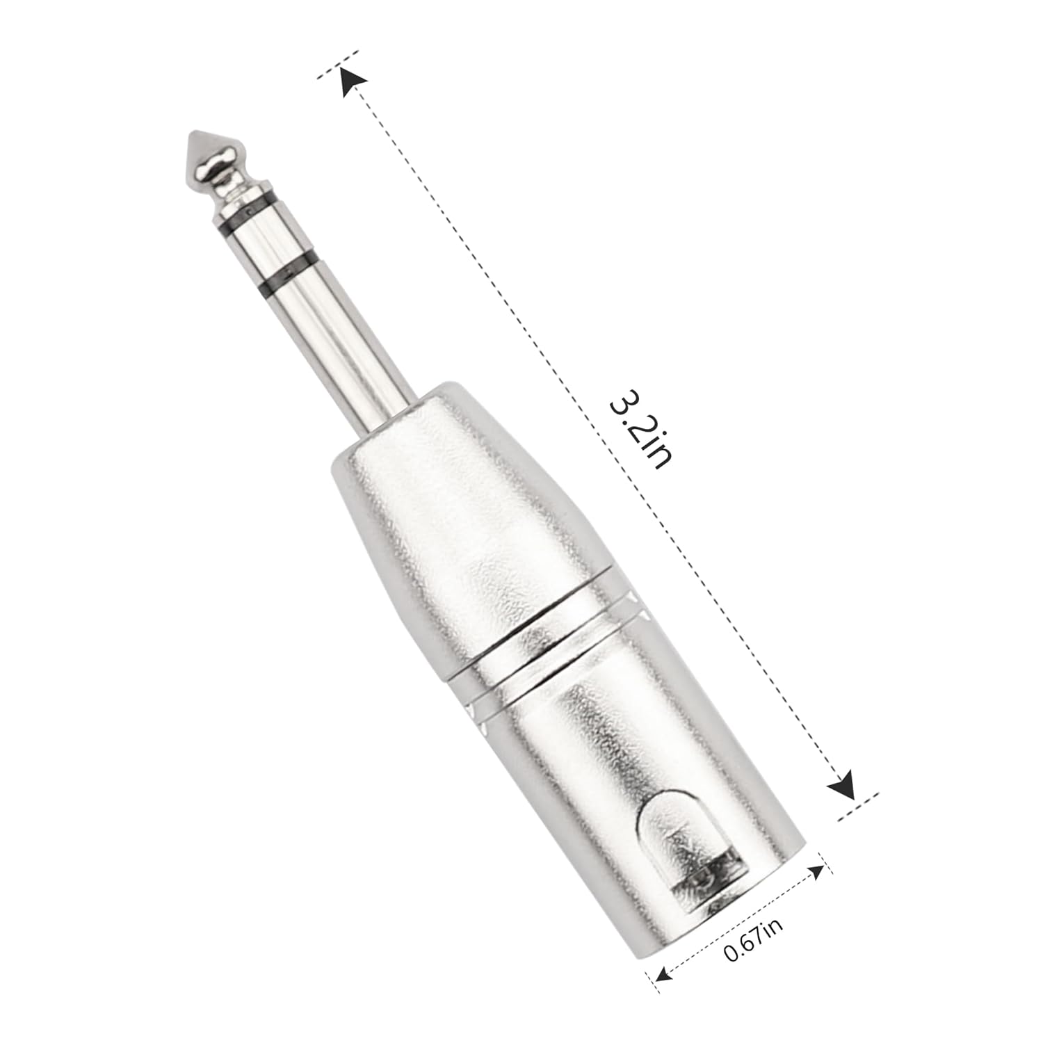 LW Essentials® Basic XLR Male to 1/4 in. Male TRS Stereo Adapter