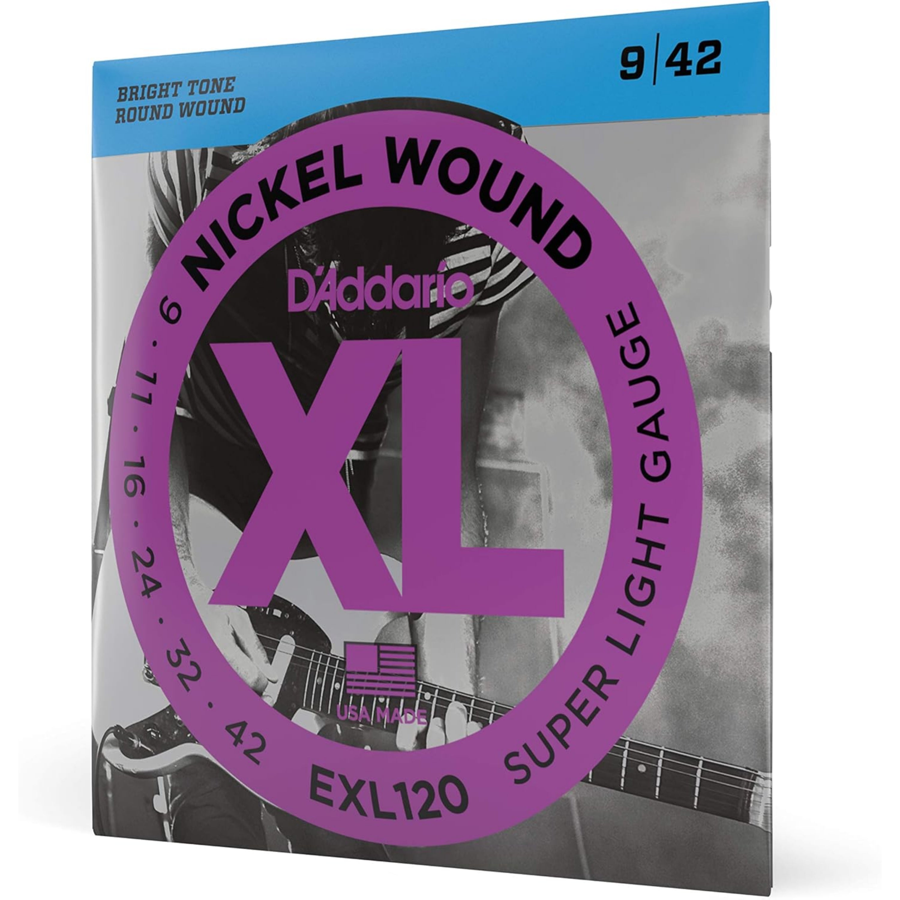 D'Addario EXL120-3D XL Nickel Wound Electric Guitar Strings