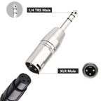 LW Essentials® Basic XLR Male to 1/4 in. Male TRS Stereo Adapter