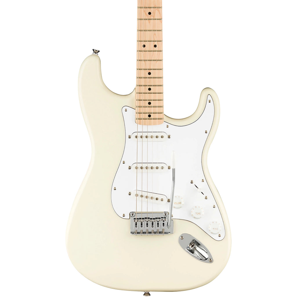 Squier Affinity Series Stratocaster Maple Fingerboard Electric Guitar Olympic White