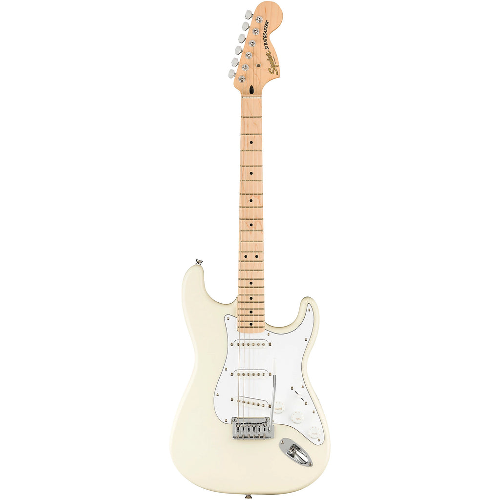 Squier Affinity Series Stratocaster Maple Fingerboard Electric Guitar Olympic White